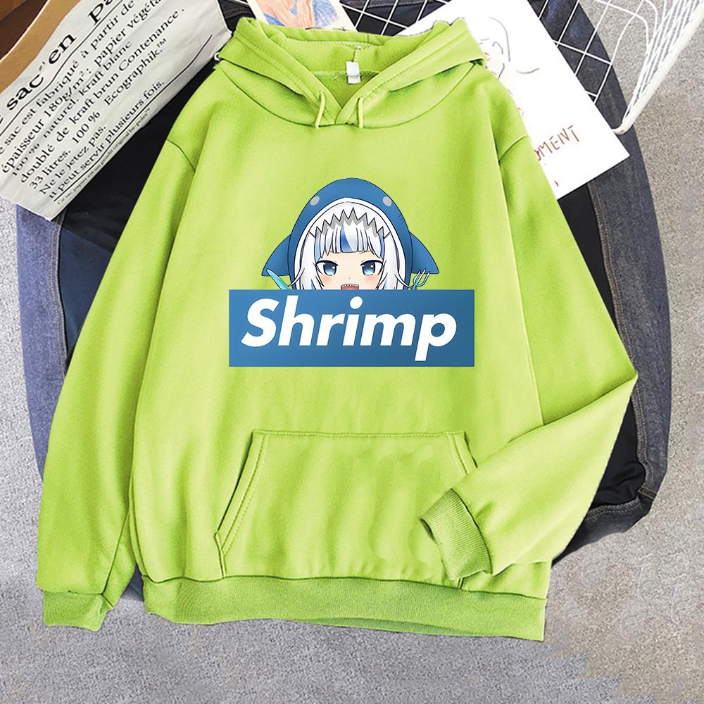 Funny Hololive Gawr Gura Graphic Hoodie 2022 Fashion Harajuku Sweatshirts Kawaii Clothes Casual Long Sleeve Pullover Lounge Wear
