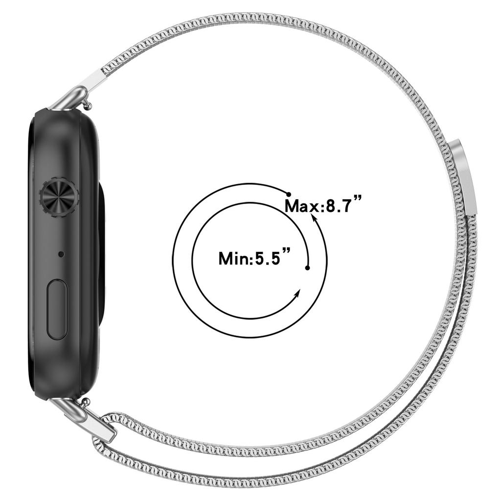 Для Honor Watch X5 Сменный ремешок Миланский из нержавеющей стали Магнитный ремешок для часов