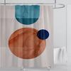 3D печать абстрактный линейный стиль акварельный набор штор для душа водонепроницаемый полиэстер занавеска для ванной украшение для дома с крючками