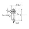P+F NCB4-12GM40-N0-10M Индуктивный датчик, Новый Оригинальный Запрос