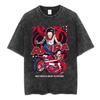 Anime Akira Vintage Washed T Shirts 90s Manga Shotaro Kaneda Graphic Tshirt Men Women Clothing Cotton Casual Oversized Tshirts
