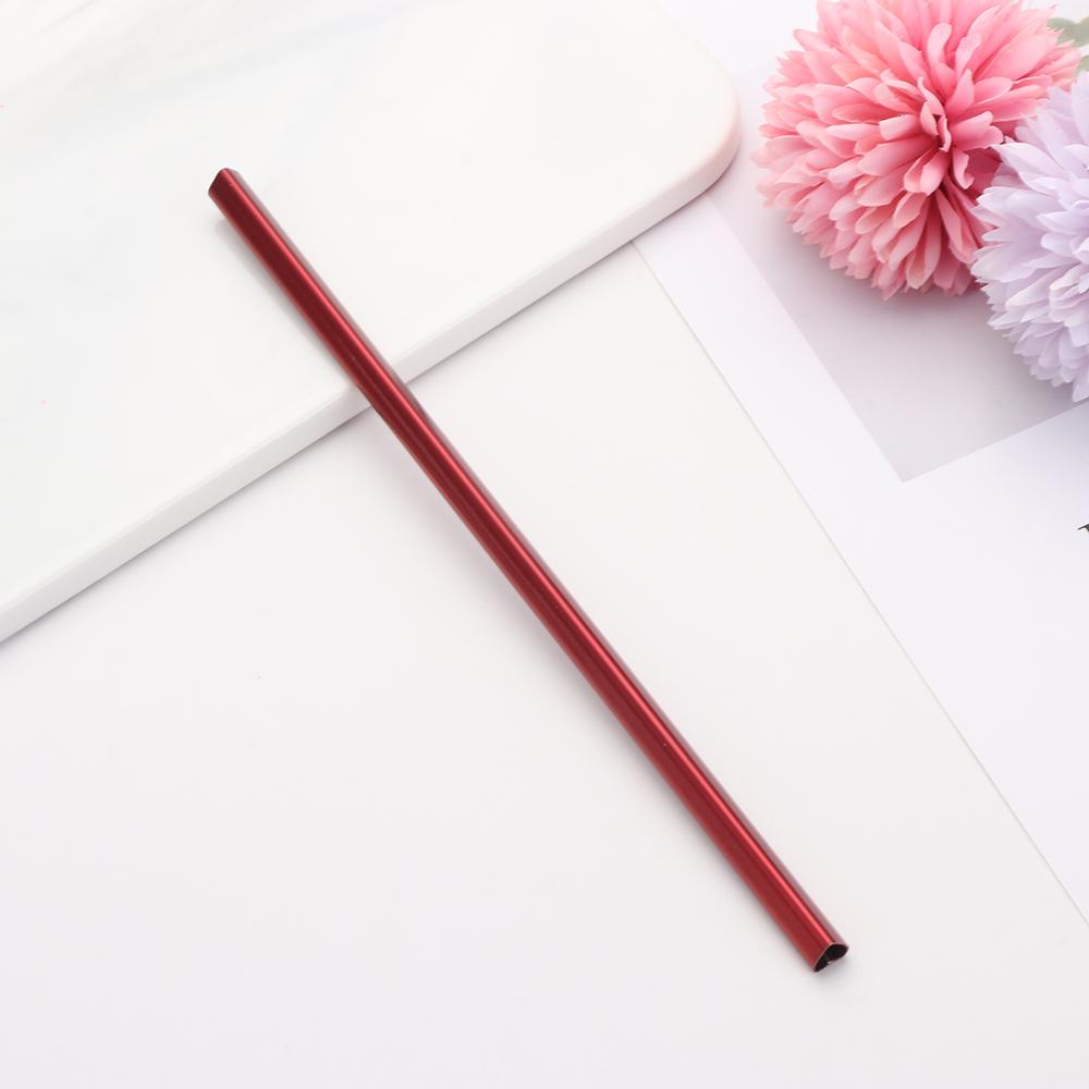 Portable Heart-shaped Stainless Steel Metal Straws Reusable Straw Drinking Straw Bar Tool