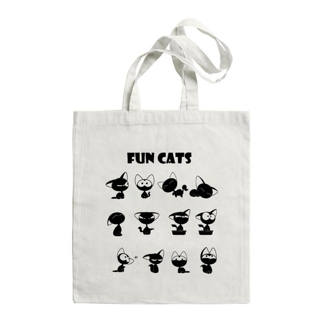 Женская сумка для покупок, милая черная забавная большая сумка с котом, складная сумка для покупок, дизайнерские сумки, сумка для покупок большой емкости с принтом