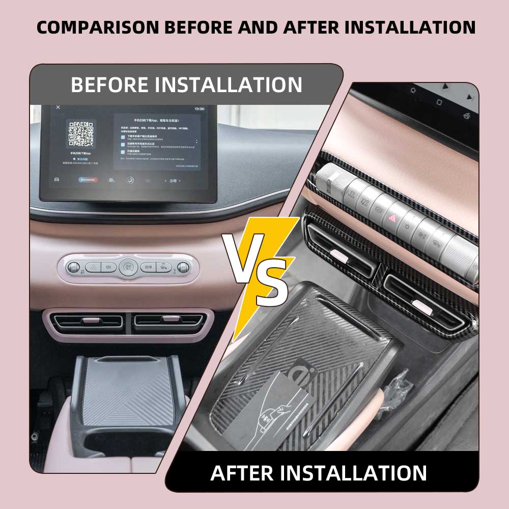 Наклейка на центральную консоль, накладка на рамку воздуховода кондиционера для BYD Dolphin Mini Seagull Dolphin Surf 2025 2025, аксессуары