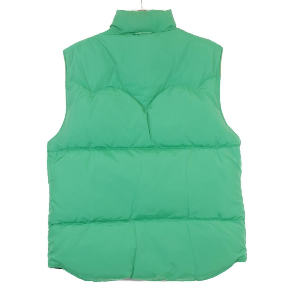 RRL Green x Navy Reversible Down Vest Rocky Mountain Best S Navy x greenUsed
