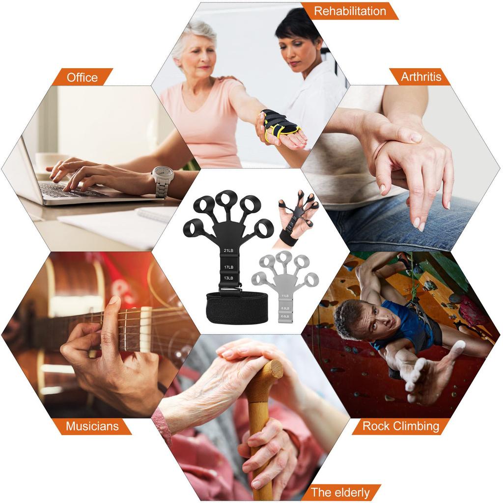 1 шт. Силиконовый Gripster Grip Strengther Растяжитель для пальцев Тренажер для рук Тренажер для фитнеса Тренировки и упражнения для укрепления рук