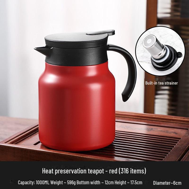 Чайник большой емкости из нержавеющей стали 316 с изоляцией для дома или офиса