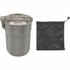 Folding Handle Stainless Steel Mug Stainless Steel Backpacking Cup Camping Coffee Pot  Camping