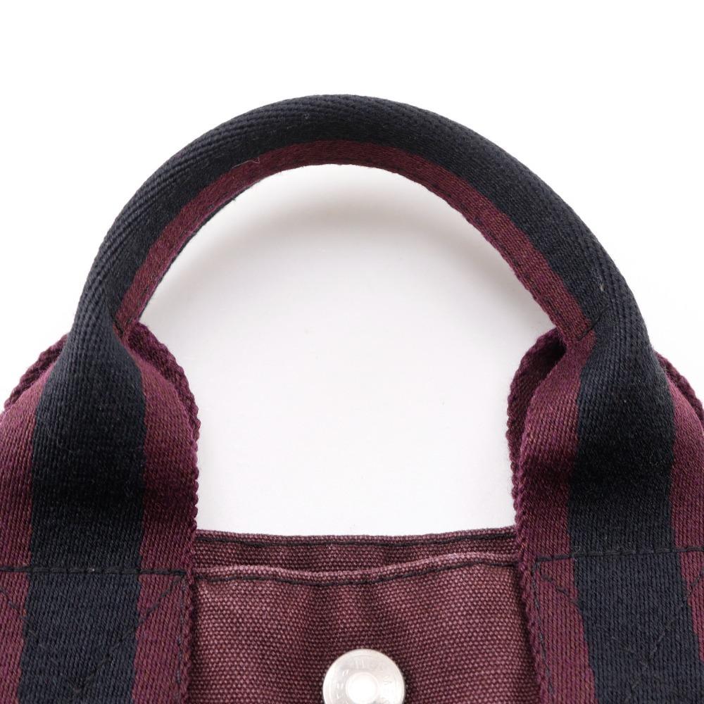 Hermes Сумка Fourre ToutPM Черный / красный хлопок унисекс Б/у