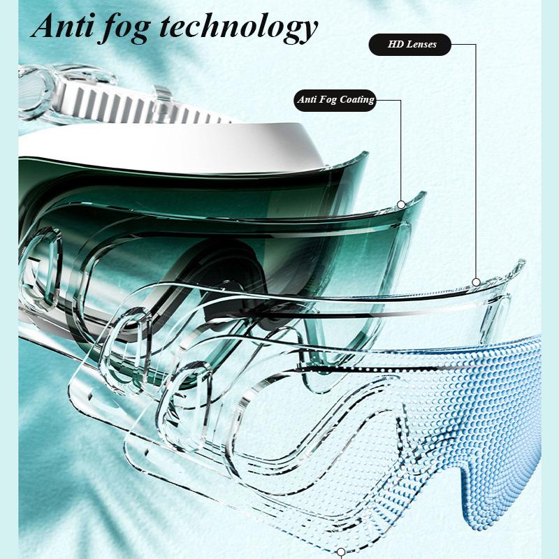 Очки для плавания с защитой от запотевания HD, водонепроницаемые, с большой оправой, высокого качества, для взрослых, для занятий спортом в бассейне, очки для плавания