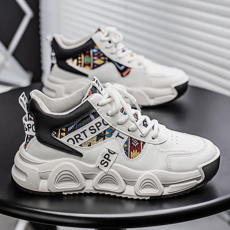 Качественные папины кроссовки 22 года на толстой подошве, увеличивающие рост, спортивная обувь для молодежи, высокие баскетбольные и беговые кроссовки