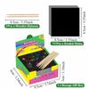 100Pcs Scratch Paper Art Set Scratch Off Rainbow Magic Paper With 2 Bamboo Stylus Black Scratch Notes Xmas Birthday Gift Card