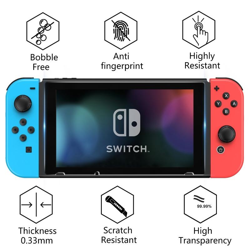 Сумка большого размера 12 в 1, подходящая для Nintendo Switch, оснащена ручкой из закаленной пленки и другими аксессуарами