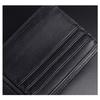 Fashion Business Mens Wallet Slim Credit Card Holder Genuine Leather Cowhide Transparent Window Multiple Card Slots Wallets
