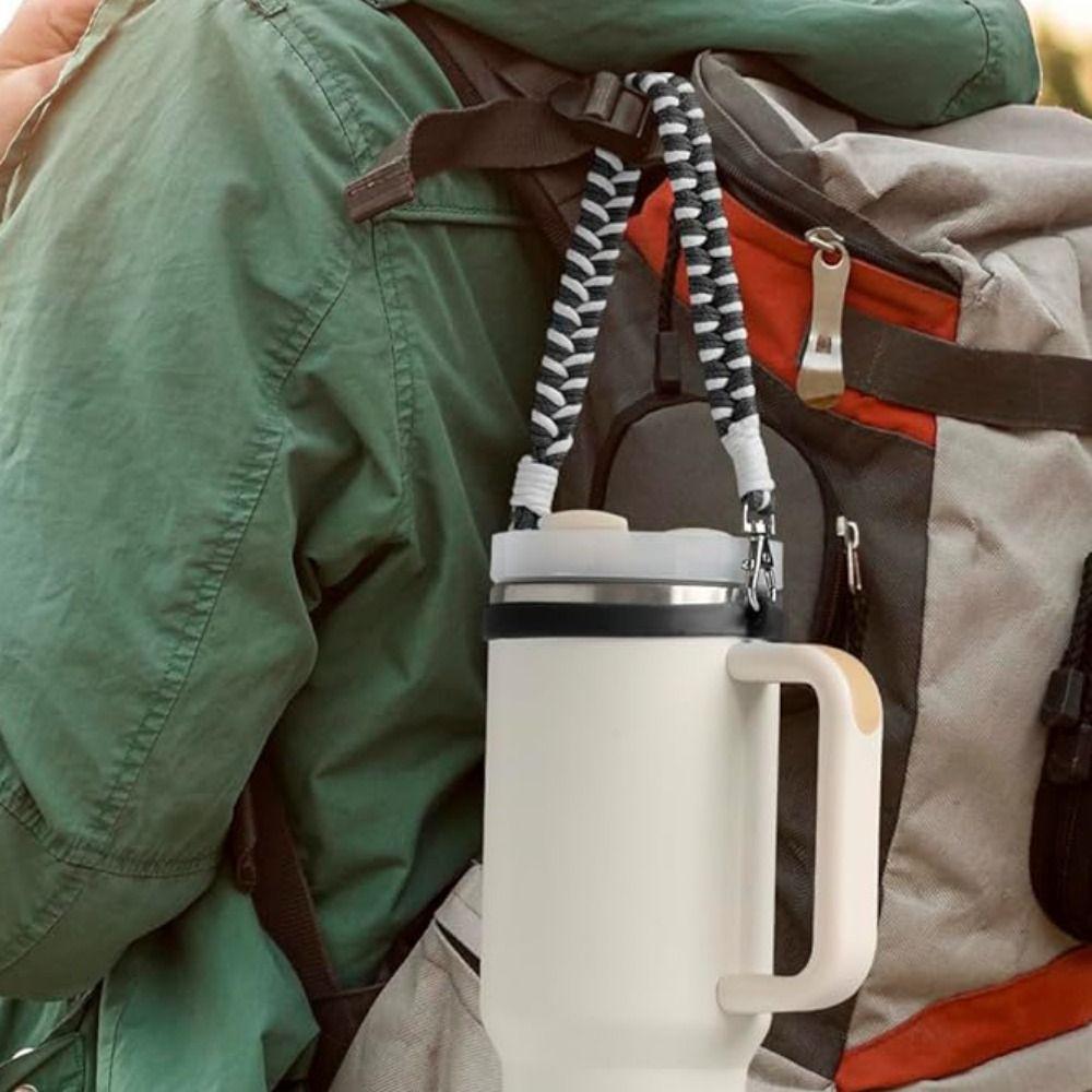 Detachable Water Bottle Lanyard Stretchable Water Bottle Handle Strap Walking