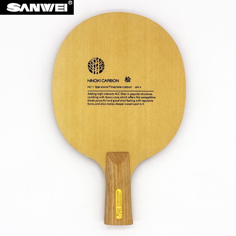 Original SANWEI HC1S Hinoki ALC Carbon Table Tennis Blade/ Ping Pong Blade/ Table Tennis Bat Paddle