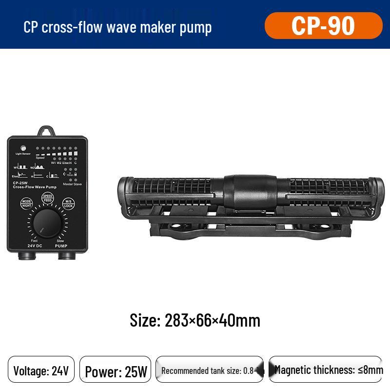 Создатель волн для аквариума с поперечным потоком: Бесшумный магнитный всасывающий насос для морских аквариумов с кораллами