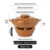 Керамический глиняный горшок ZISIZ с спиртовой горелкой