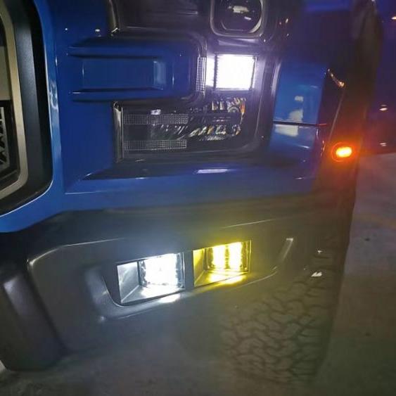 Ford Raptor F150 (2017-2020) LED Fog & Daytime Running Lights for Front Bumper.
