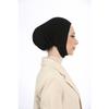 Женский хиджаб большого объема, практичный нескользящий чепчик, закрывающий шею и подбородок, черный