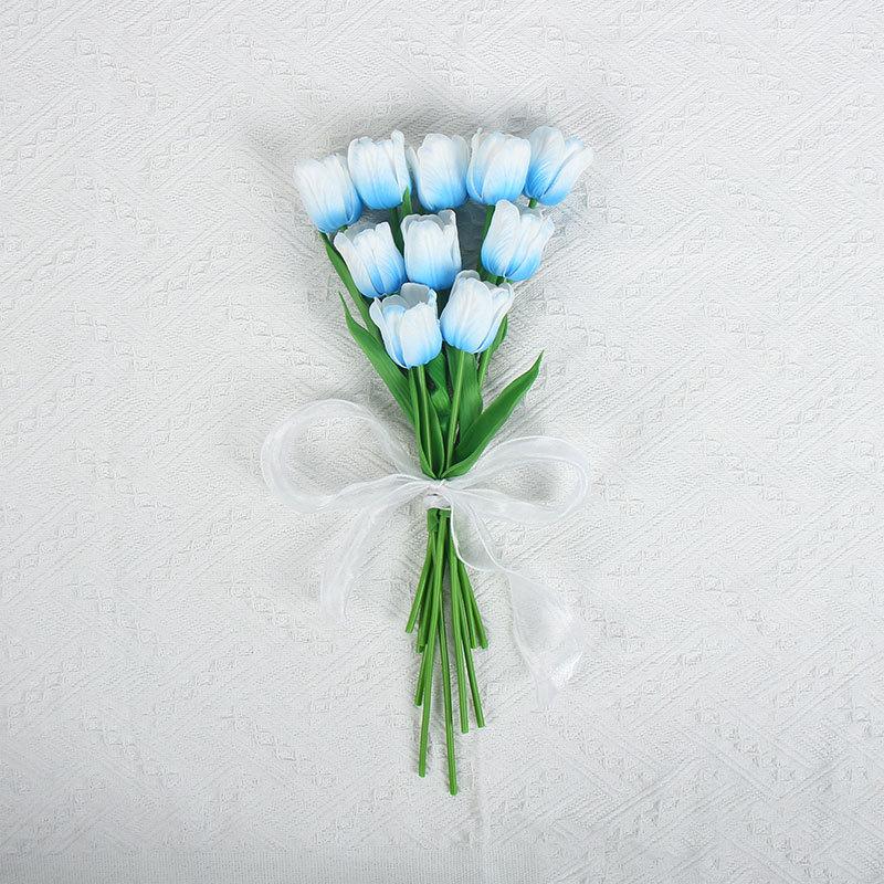 Tulip Simulation Flower, Fake Flower Prop, Plastic Material, Wedding Decoration, Living Room Bouquet Prop