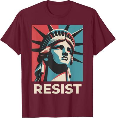 Retro Vintage Resist Statue of Liberty Resist Unisex T-Shirt
