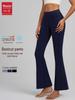 Женские брюки клеш для йоги с высокой талией и эффектом пуш-ап для пилатеса и фитнеса