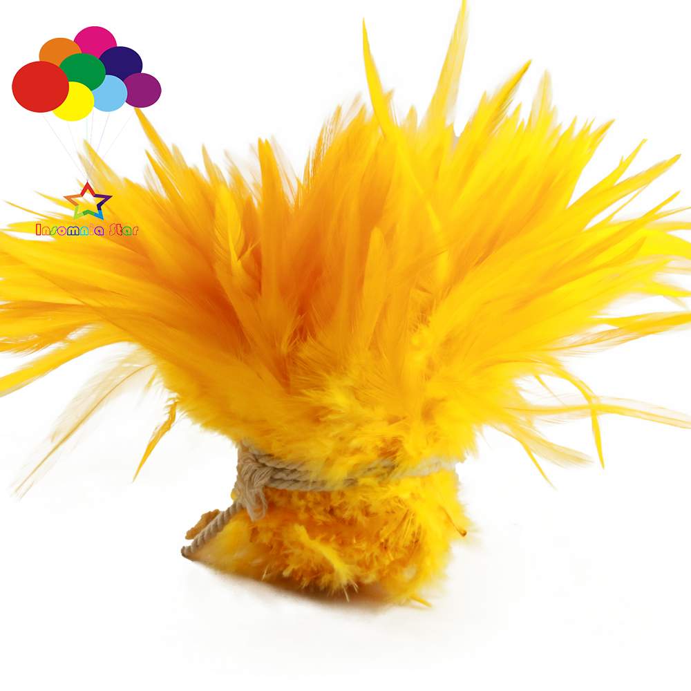 Whole 900PCS Fade Rooster Feathers Dyeing 5-6" Hackle 12-15 Cm Strung DIY Chicken Plume Jewelry Costume Hat Party Mask