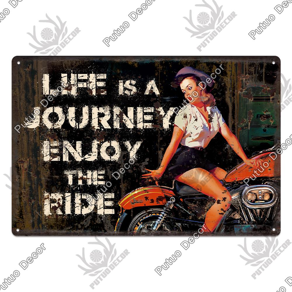 Decor Beach Vintage Plaque Metal Plate Retro Tin Signs Summer Wall Art Poster Seaside Tiki Bar House Room Iron Painting