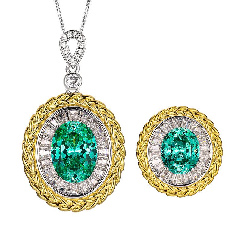 Jewelry Simulation Bird'S Nest Cut Color Treasure Jewelry Light Luxury Set 12 * 16-10 * 12