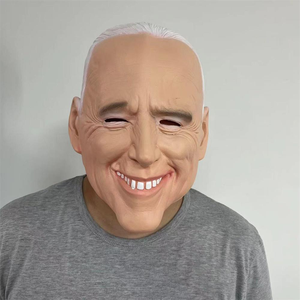 Маска старика из латекса для Джо Байдена на Хэллоуин, косплей, реквизит для вечеринки, голова 58-62 см