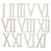 12Pcs Wooden Roman Numerals DIY Clock Numbers Wood Craft Hand Made Decorations 7CM