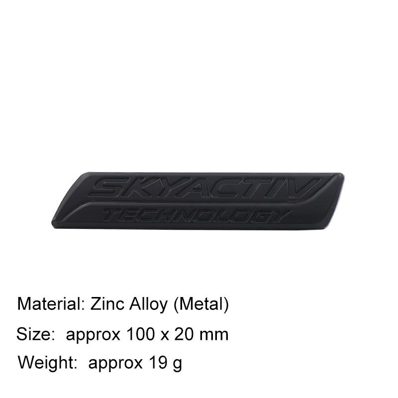 3D Car Styling SKYACTIV TECHNOLOGY For Car Hood Fender Trunk Rear Bonnet Nameplate Decal Emblem Badge Sticker