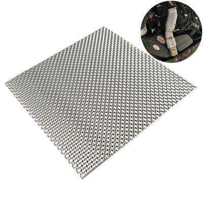 0.5X500MM Тепловой экран выхлопной системы Автомобильный тисненый алюминиевый тепловой экран Глушитель Выхлопная обмотка