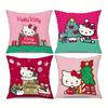 Милая рождественская наволочка Hello Kitty для подушки на диван в гостиную, кавайная наволочка для подушки в комнату, домашний декор, рождественский подарок