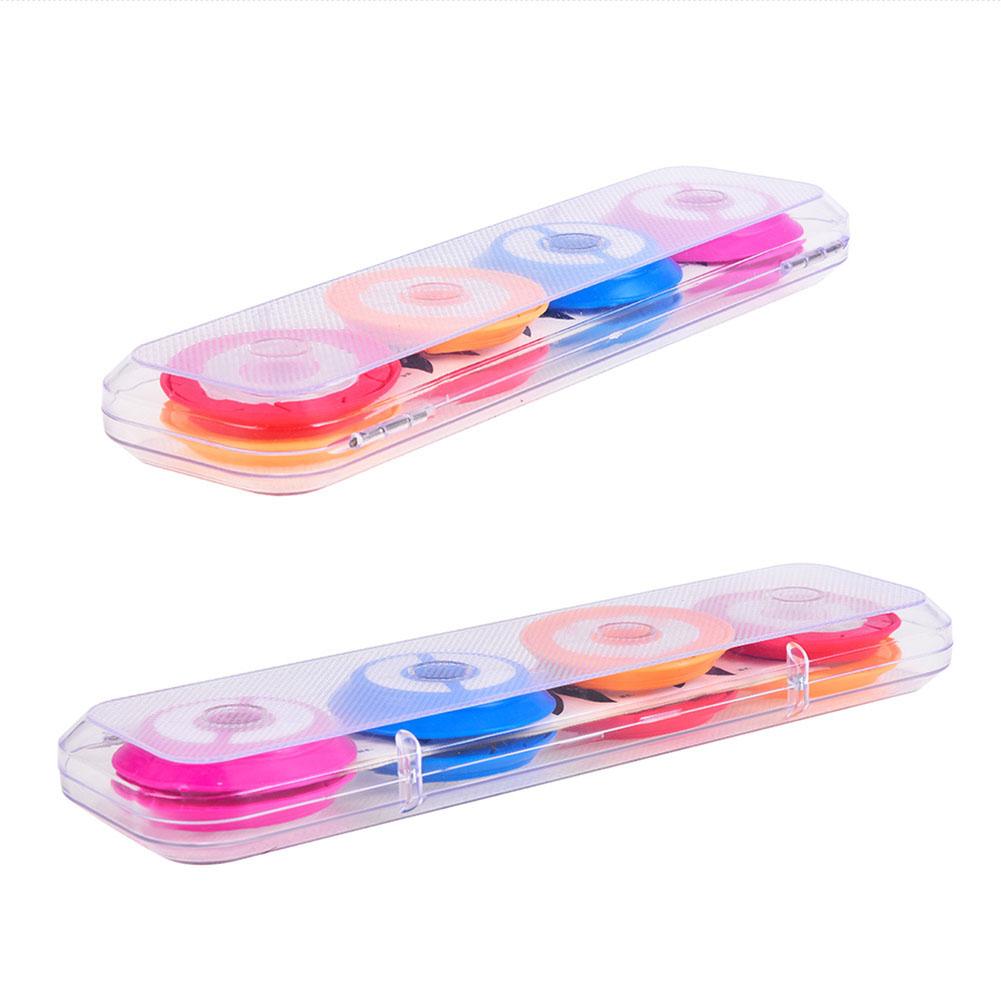 1 Box Silicone 6-axis 8-axis Fishing Box Spool Line Winding Board Portable Colorful Lightweight Rubber Main Shaft Coil Box