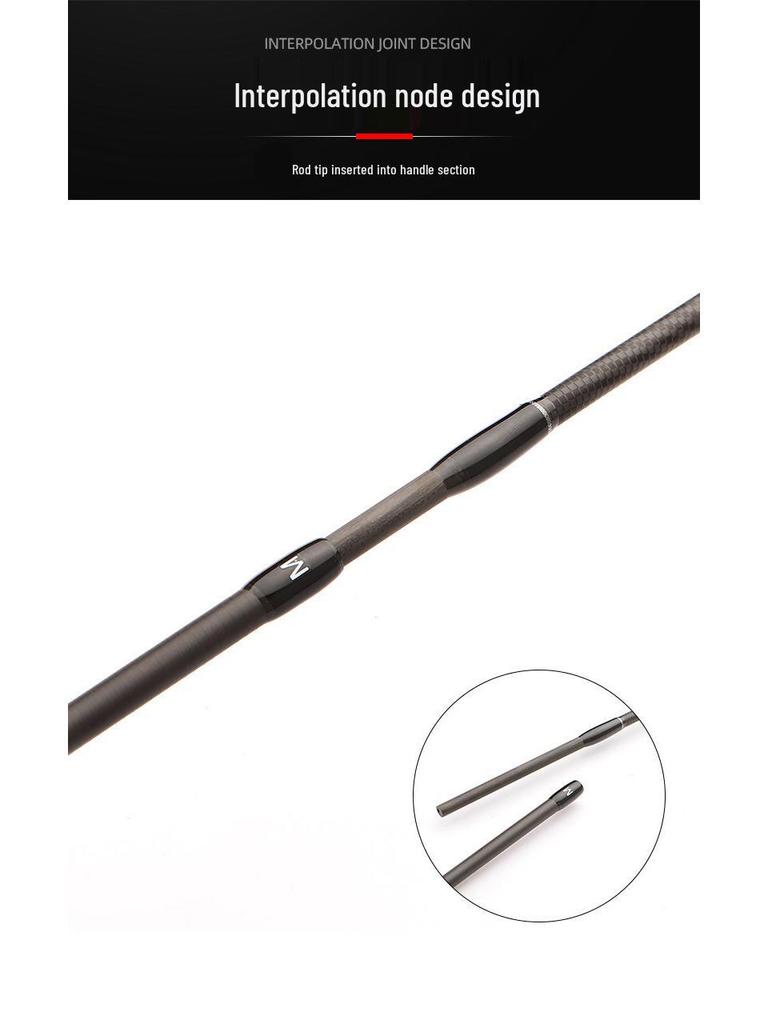 Carbon Fiber Lure Rod 2.1m for Bass and Mandarin Fish