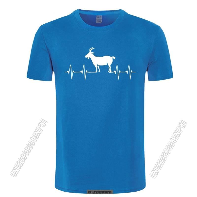 2022 Goat Heartbeat T Shirt Goat Lover Country Chicken Goat Tee Summer Classic Crew Neck Tshirts For Unisex Pure Cotton
