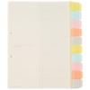 KOKUYO File Index Divider Card A4 10 Stacks 2 Holes 5 Sets Shiki-130Z