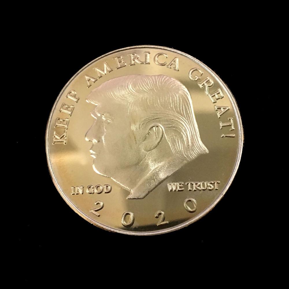 Монеты Трампа 2020 года сохраняют Америку великой Золотая и серебряная монета «Президент Орел» 2020 Монета выборов Дональда Трампа
