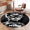 Custom Name Batman Printed Round Rug Carpet Chair Rug Area Rug Entryway Doormats,for Office Chair Living Room Bedroom Kitchen Room.