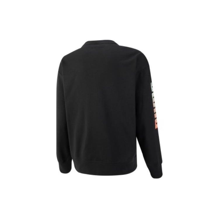 Puma Толстовка с карманом и круглым вырезом с логотипом, мужские топы, черный 539699-01
