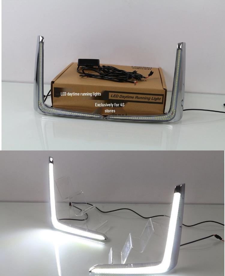 Передний бампер со светодиодными противотуманными фарами и ходовыми огнями для Subaru XV 2016-2018