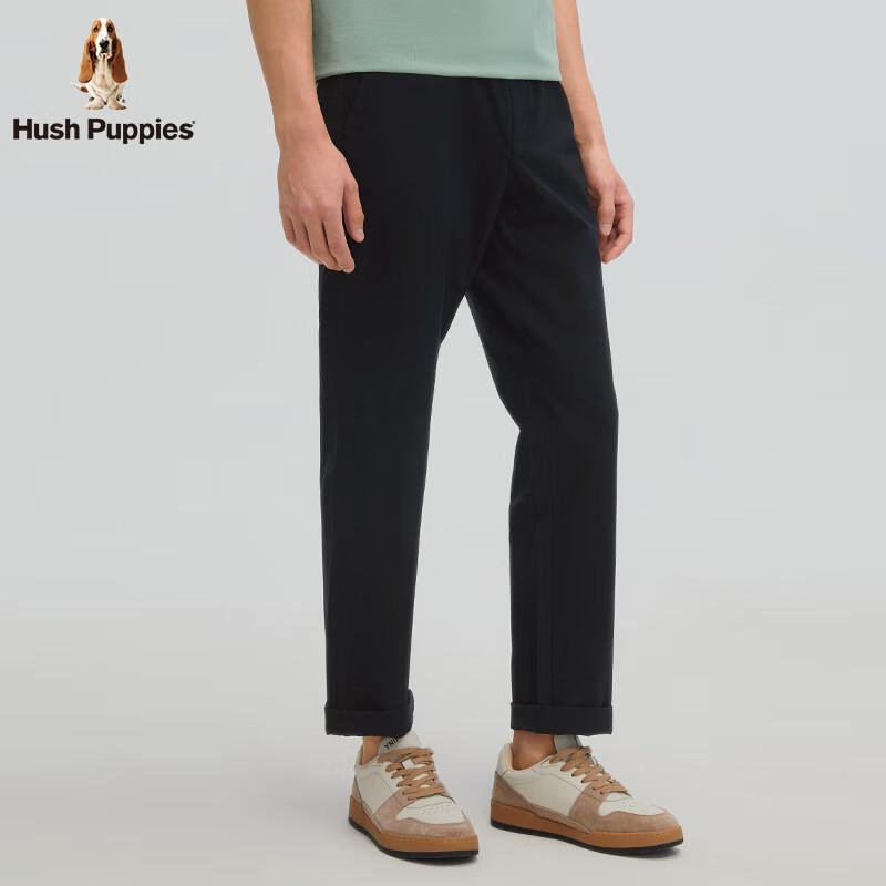 Мужские повседневные брюки Hush Puppies из смесовой хлопковой ткани, прямые, с эластичностью