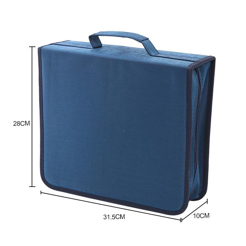 Сумка для хранения 128 CD/DVD Blu-ray дисков из мерсеризованной ткани