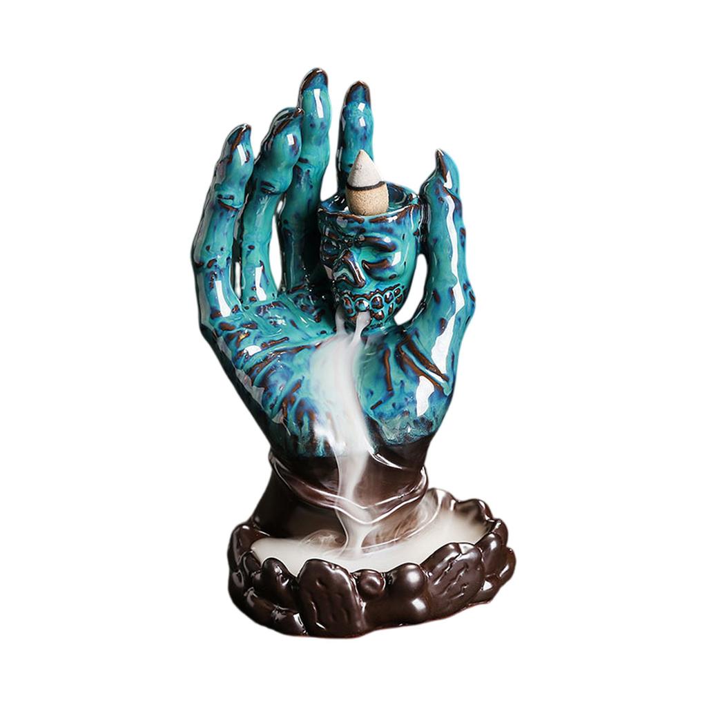 Хэллоуин Креативные Европейские Призраки Рука Черепа Обратный Подсвечник для Благовоний