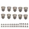 10pcs Sound Amplifier Ear Pieces Silicone Hearing Device Ear Pieces Tip Double Layer Open for Hearing Damage for Replacement