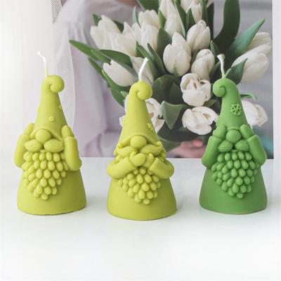 Рождественский Клаус Свеча Силиконовая Форма 3D Силиконовая Форма для Свечи Гнома Сделай Сам Домашний Декор Зимний Узор Шапка Санта Гипсовая Форма