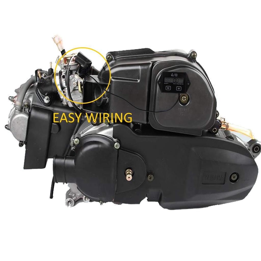 Тахометр для малого двигателя, Индукционный счетчик моточасов для 2-тактных и 4-тактных малых двигателей, Timorn Водонепроницаемый тахометр со сменной батареей для Chaaw