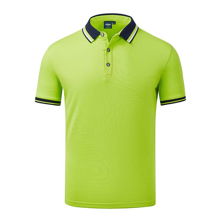 YDD FN2066 200G Combed Cotton Colorful Collar Lapel POLO Shirt
